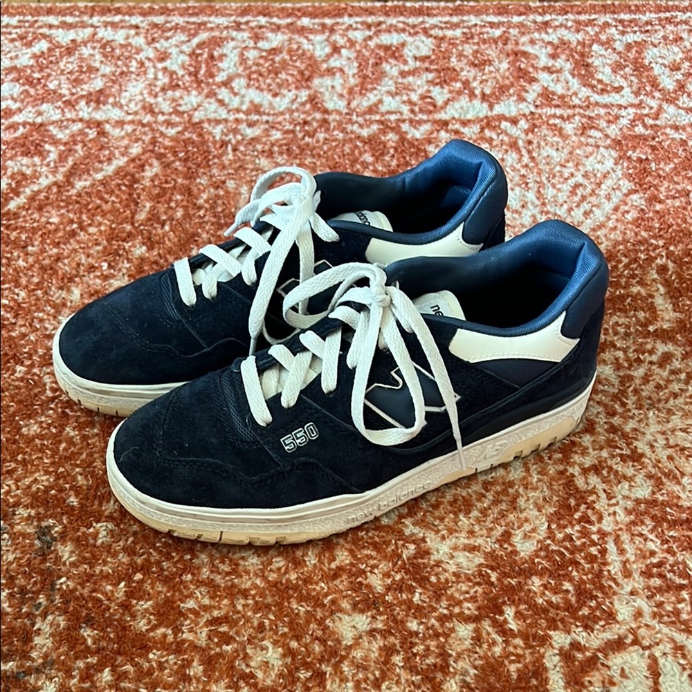 New Balance 550 Navy Sneakers